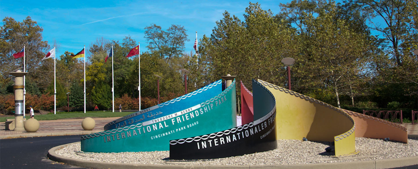Pinwheel Sign at TM Berry International Friendship Park