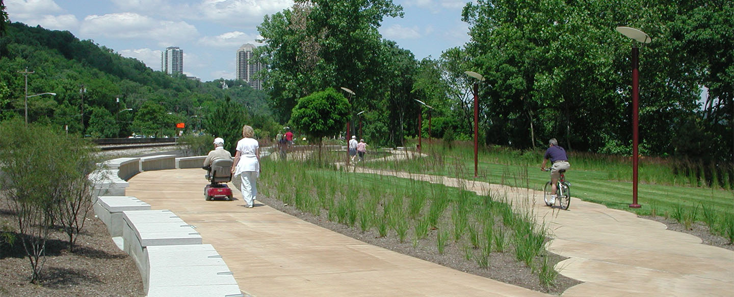 Paved Walking Path at TM Berry International Friendship Park